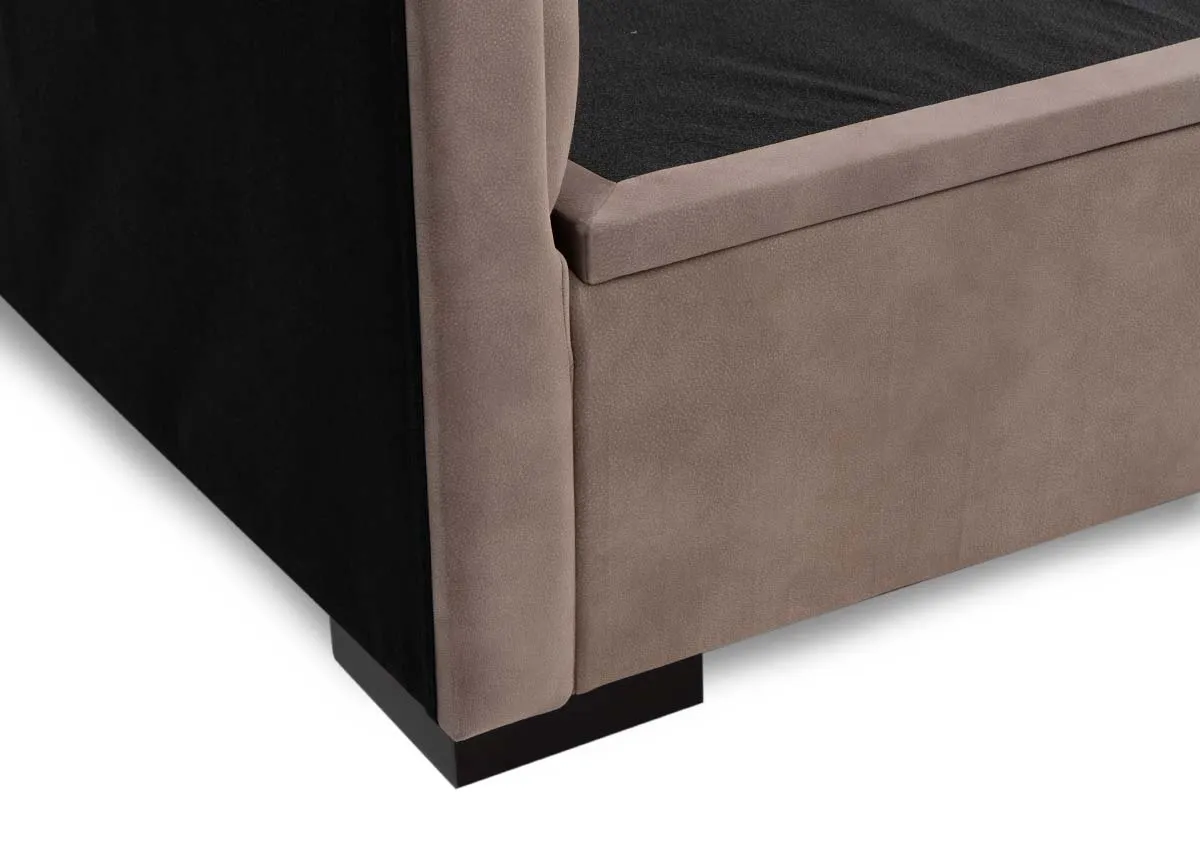 A dimension image of the Sadie 4ft6 Ottoman with 13cm x 203cm9.5