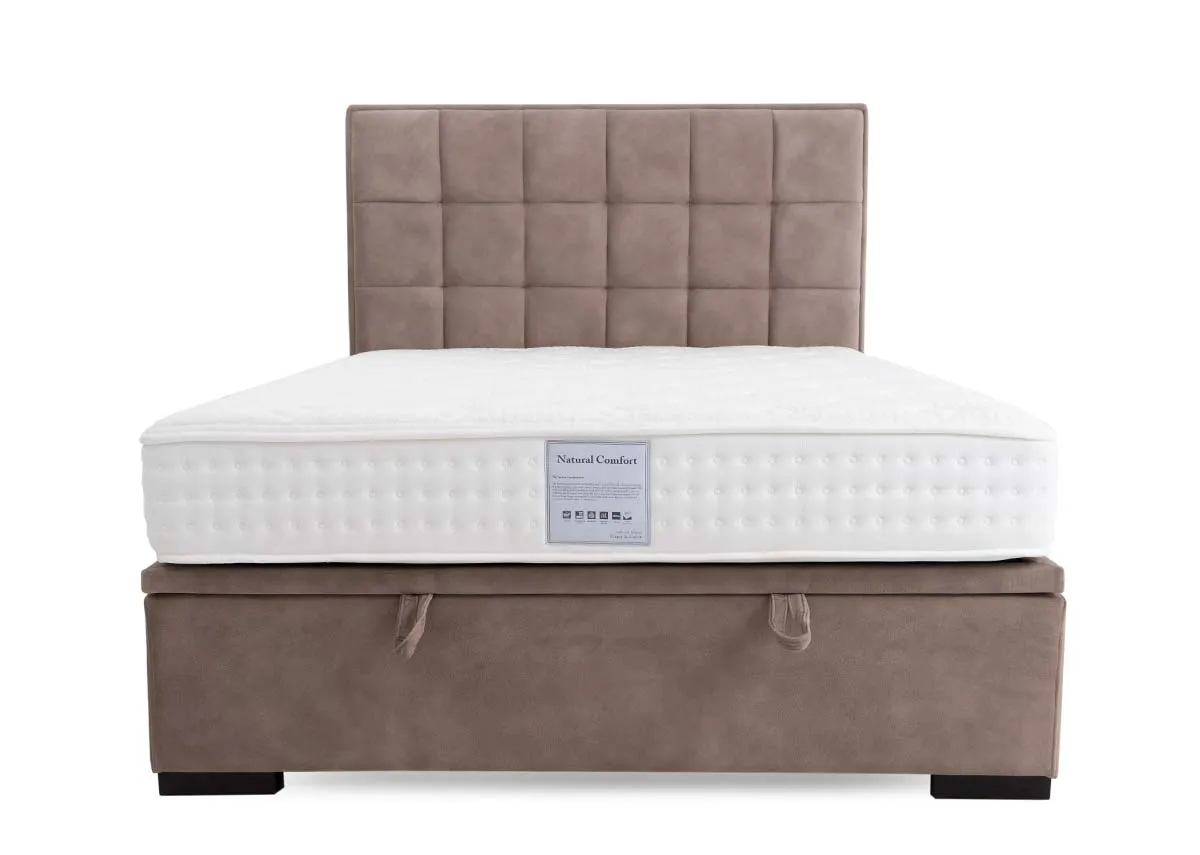 A dimension image of the Sadie 5ft Ottoman with 156cm x 215.5cm x 136cm