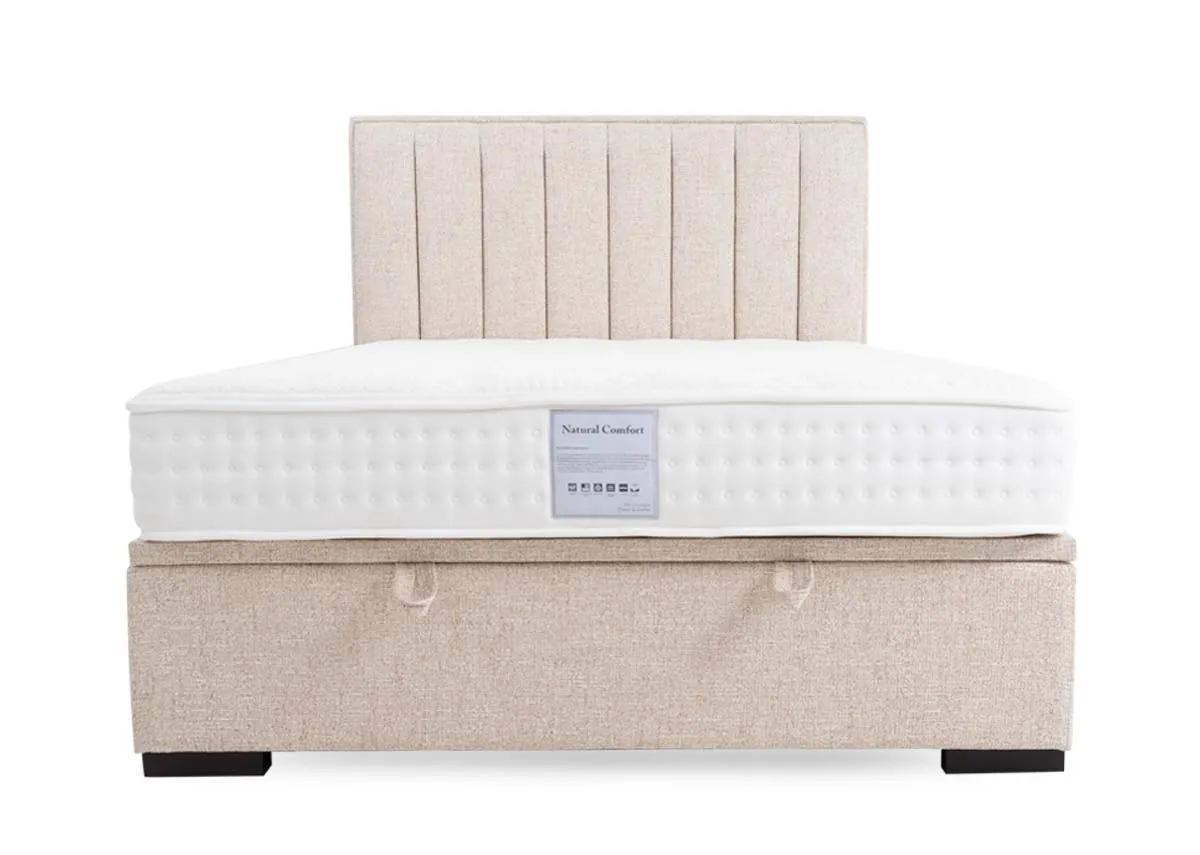 A dimension image of the Libert 6ft Ottoman with 185cm x 212.5cm x 132cm