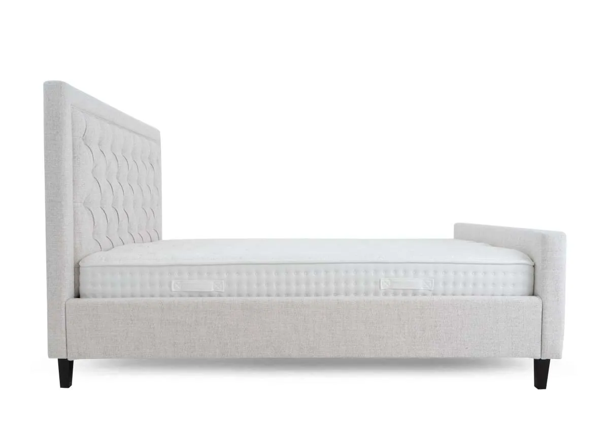 A dimension image of the Majestic 6ft bedframe with 197cm x 224cm x 135cm