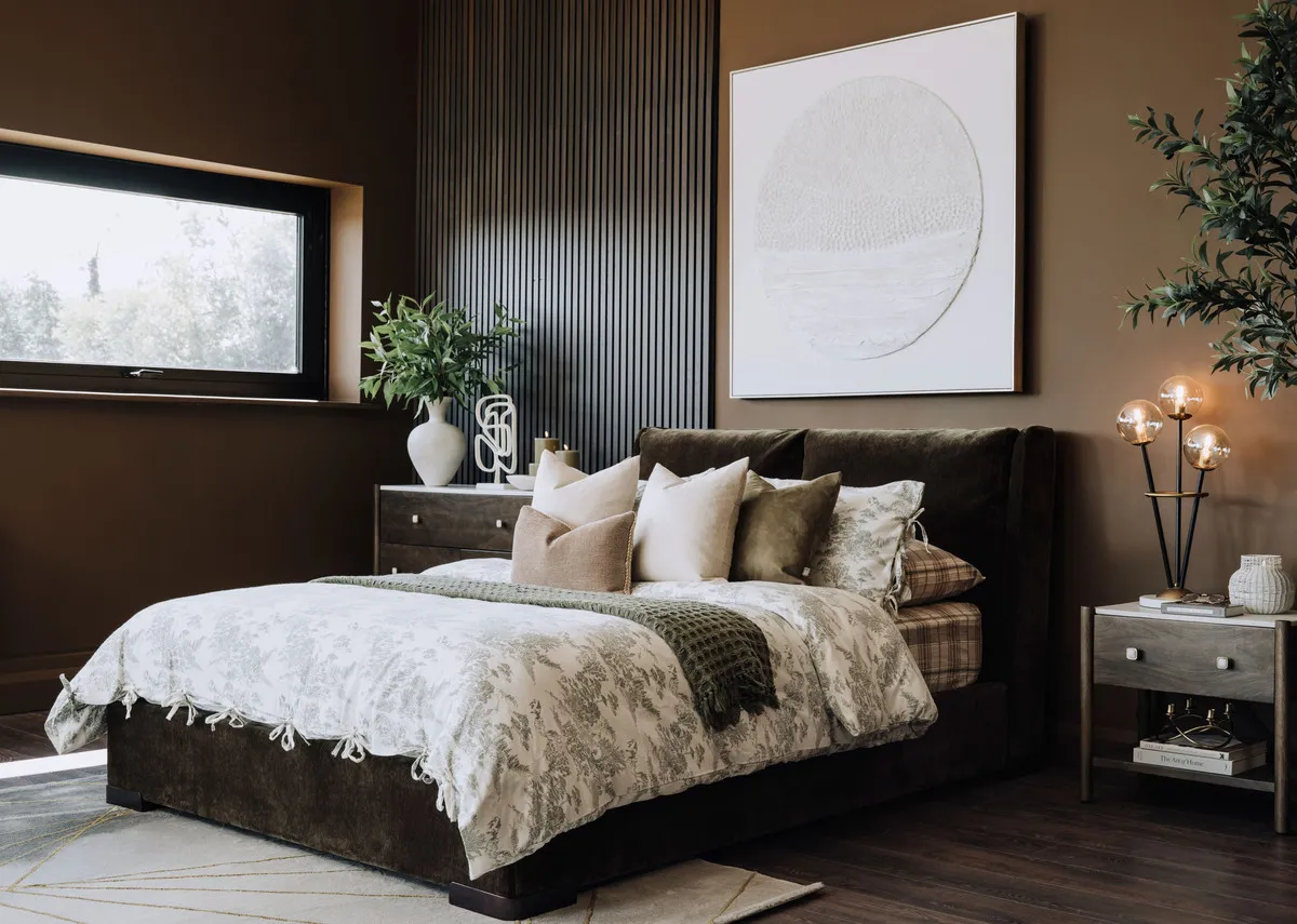 Double (4ft6) Green Fabric Bed Frame - Comfy