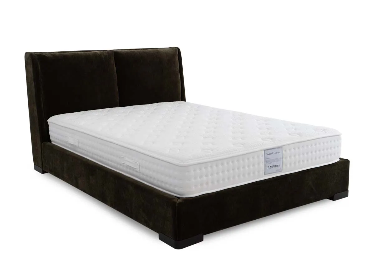 Double (4ft6) Green Fabric Bed Frame - Comfy
