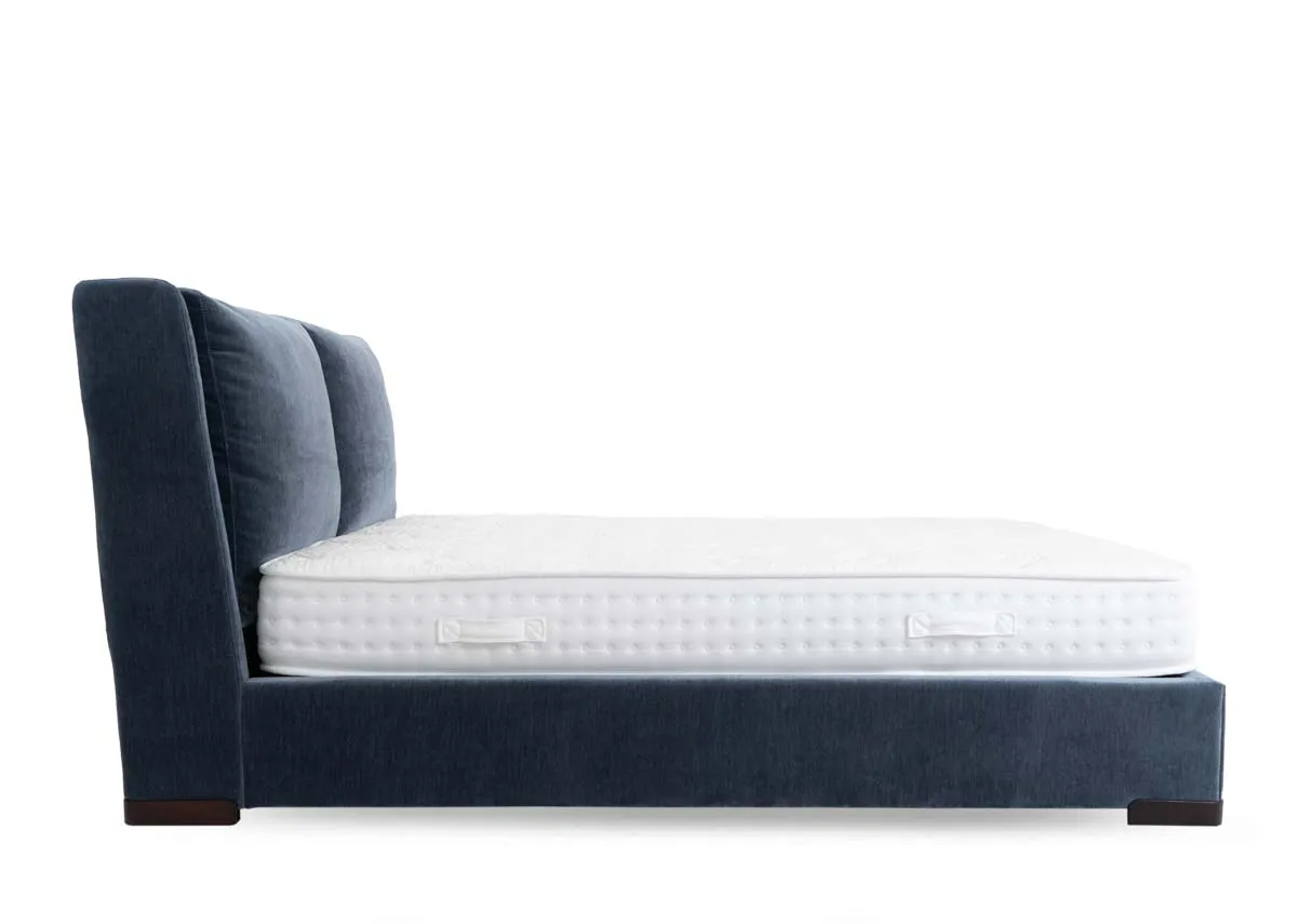A dimension image of the Comfy 4ft6 Bedframe with 150cm x 230cm x 109.5cm