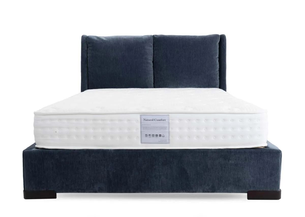 A dimension image of the Comfy 5ft bedframe with 165cm x 240cm