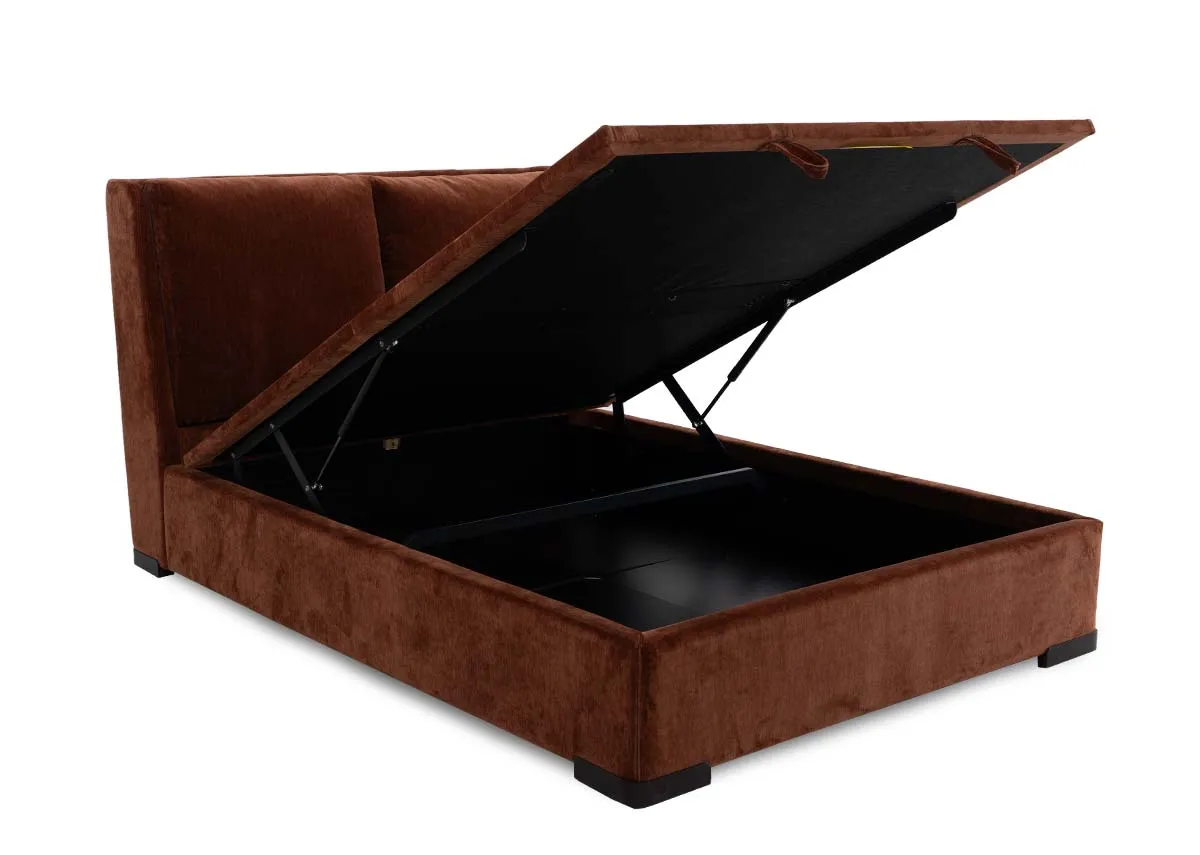 A dimension image of the Comfy 5ft Ottoman with 155.5cm x 236cm x 113.5cm 