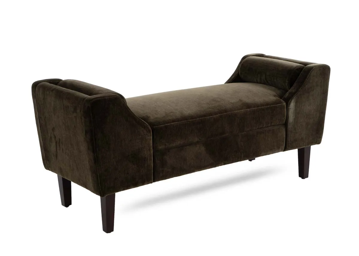 Green Fabric Bench - Comfy