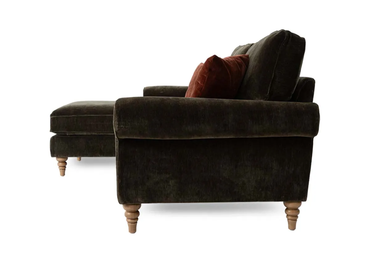 A dimension image of the Cotswold Corner with 237.5cm x 65xm x 97cm x 92cm