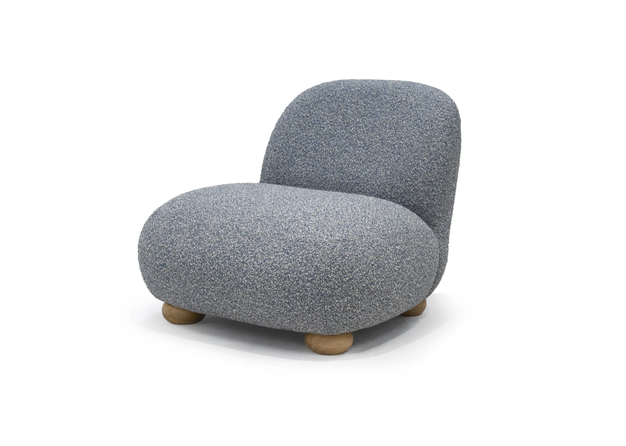 Blue Boucle Accent Chair - Kinsale By Vogue