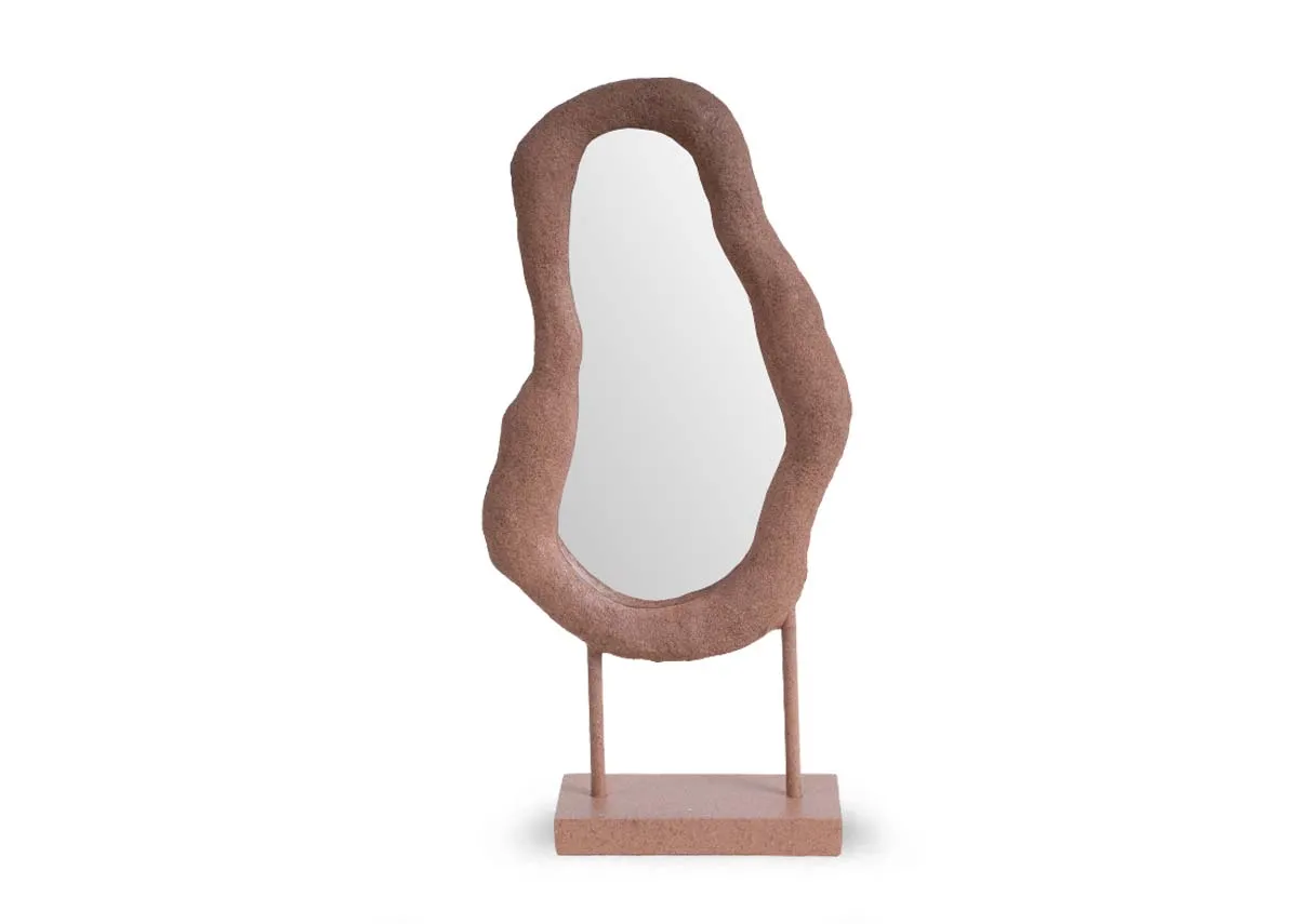 Resin Mirror On Stand - Aria