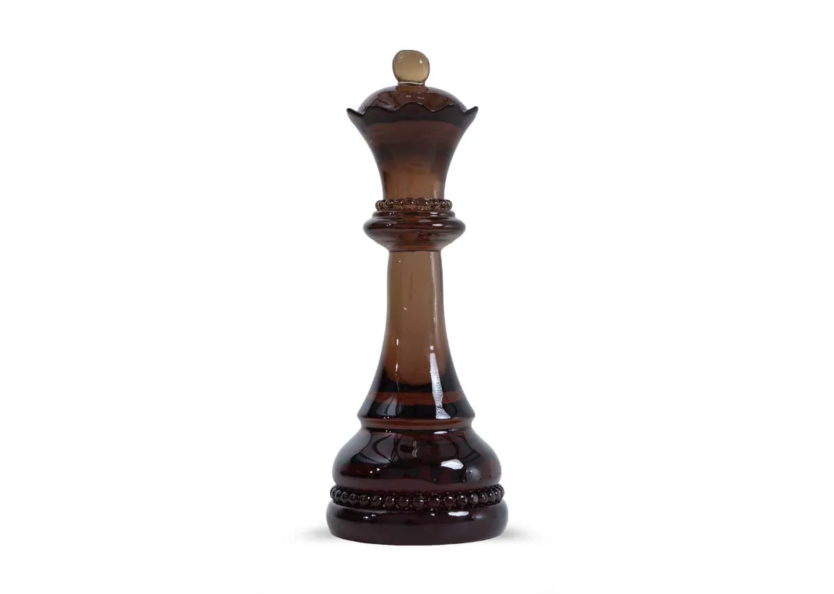 Green Resin Queen Chess Ornament - Reign