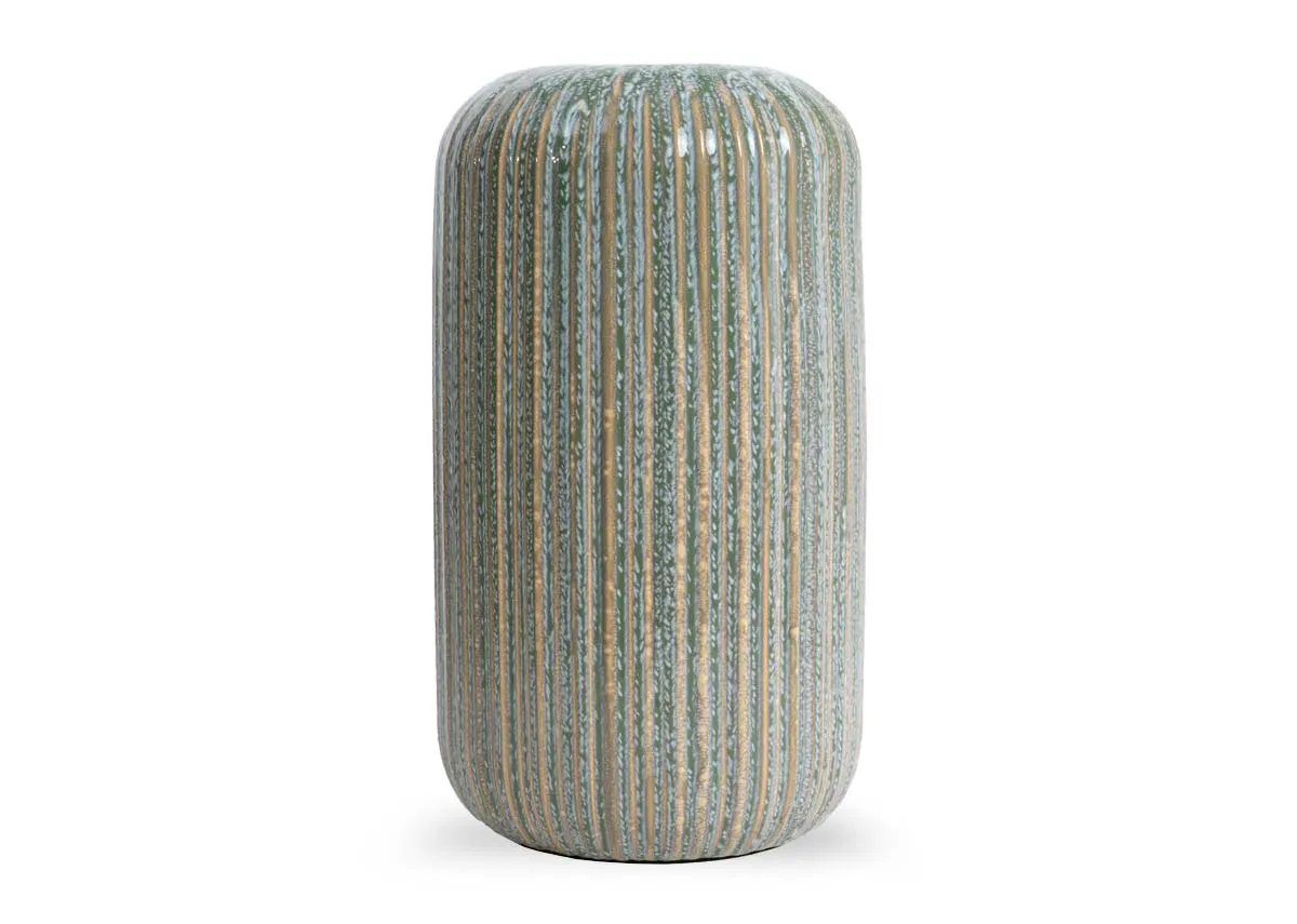 Large Green Grey Vase - Cong