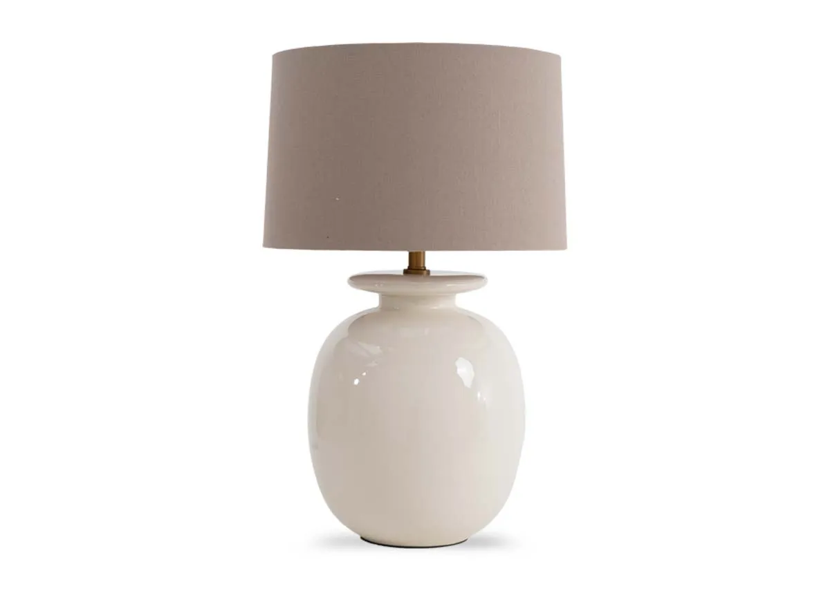 Beige Table Lamp with Shade - Emily