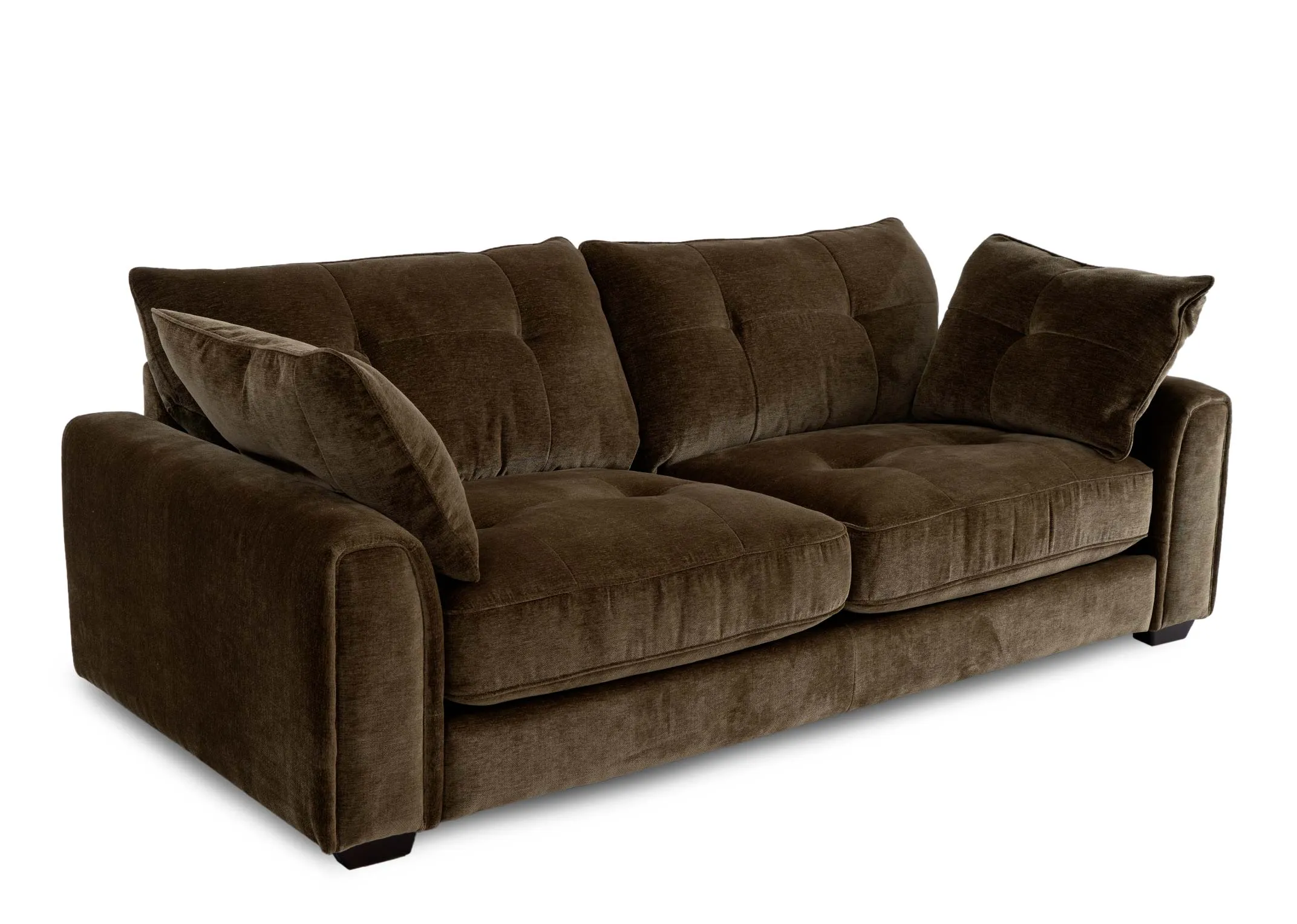 2.5 Seater Green Fabric Sofa - Darcy