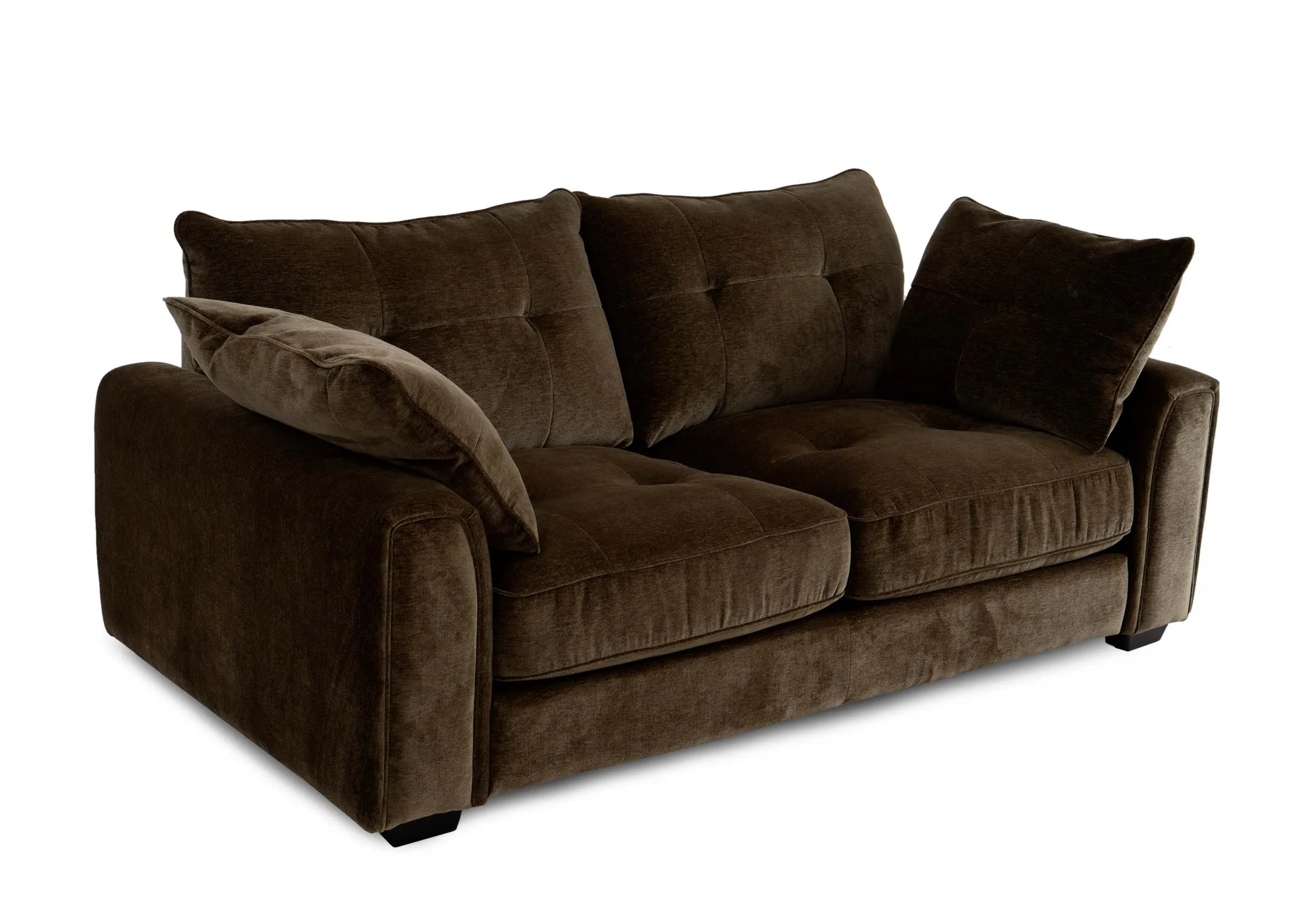 2 Seater Green Fabric Sofa - Darcy