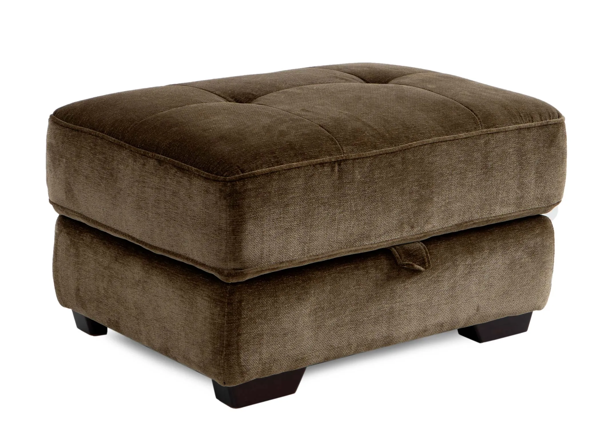Green Fabric Footstool - Darcy