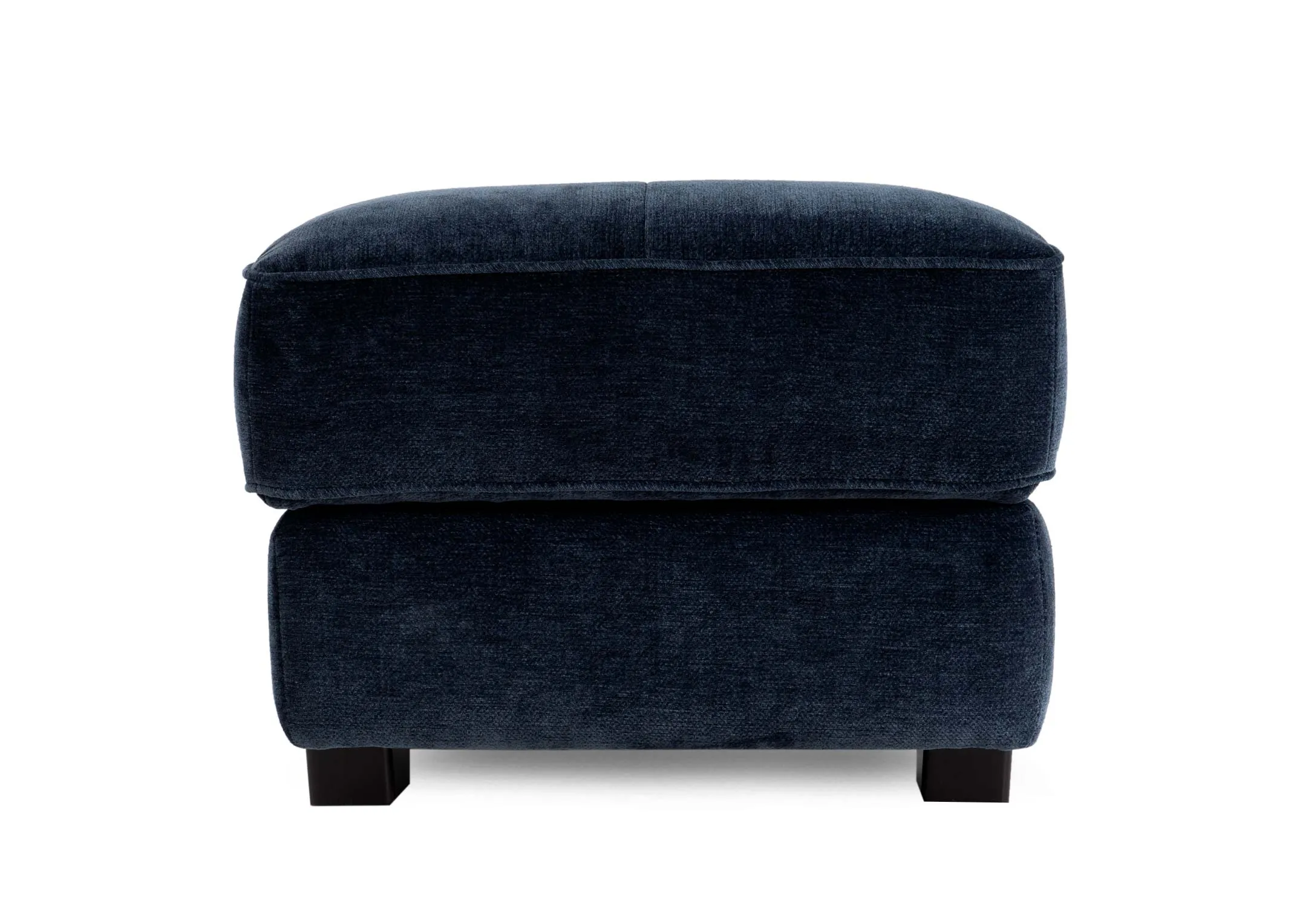 A dimension image of the Darcy Footstool with 76cm x 56cm x 43cm