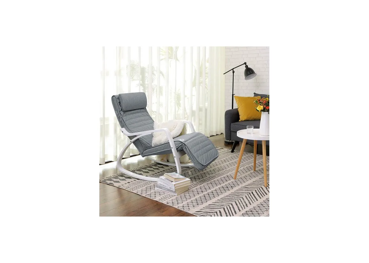 A dimension image of the Sway light grey chair with 55cm x 91cm