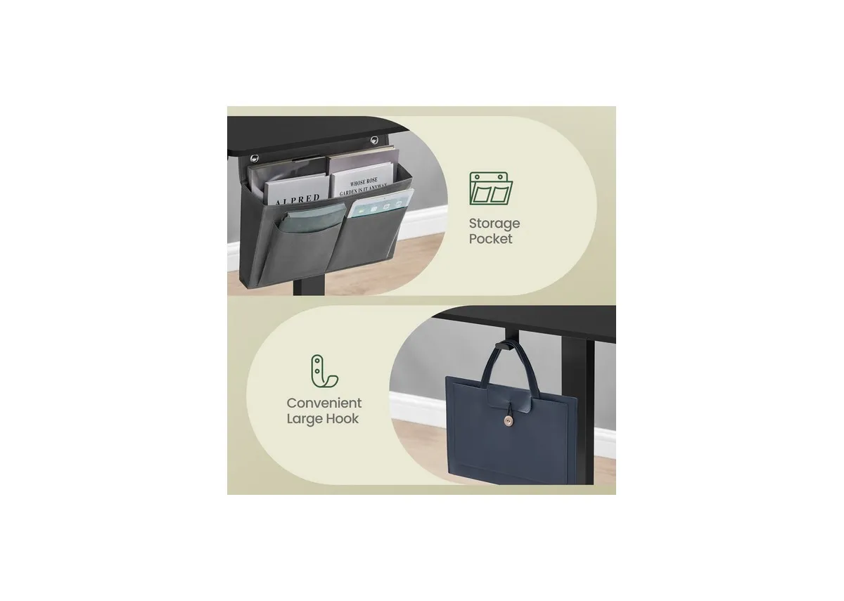 A dimension image of the Elevate Desk with 72cm (Height)