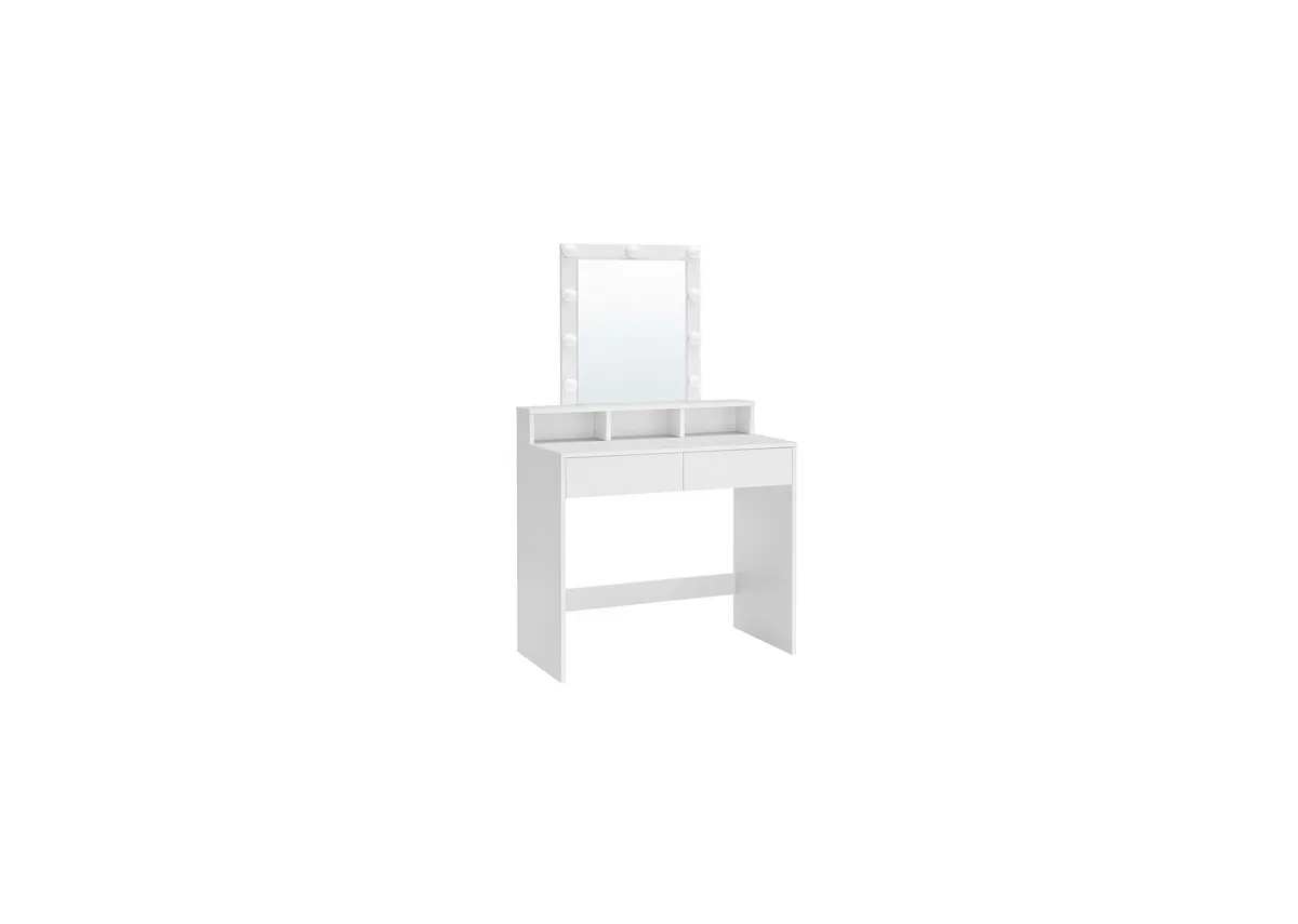 White Dressing Table with Mirror- Tala