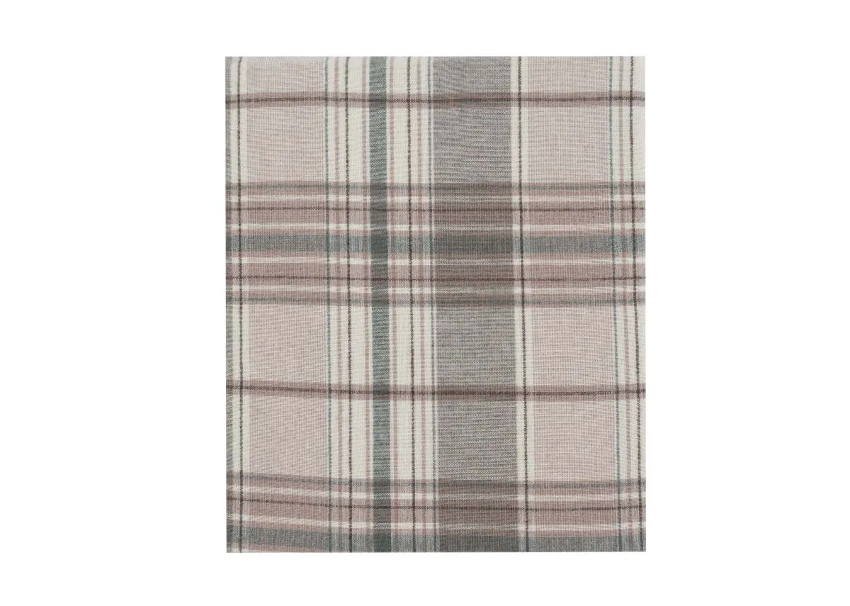 A dimension image of the Eve Tartan fitted sheet with 5ft 152cm x 200cm