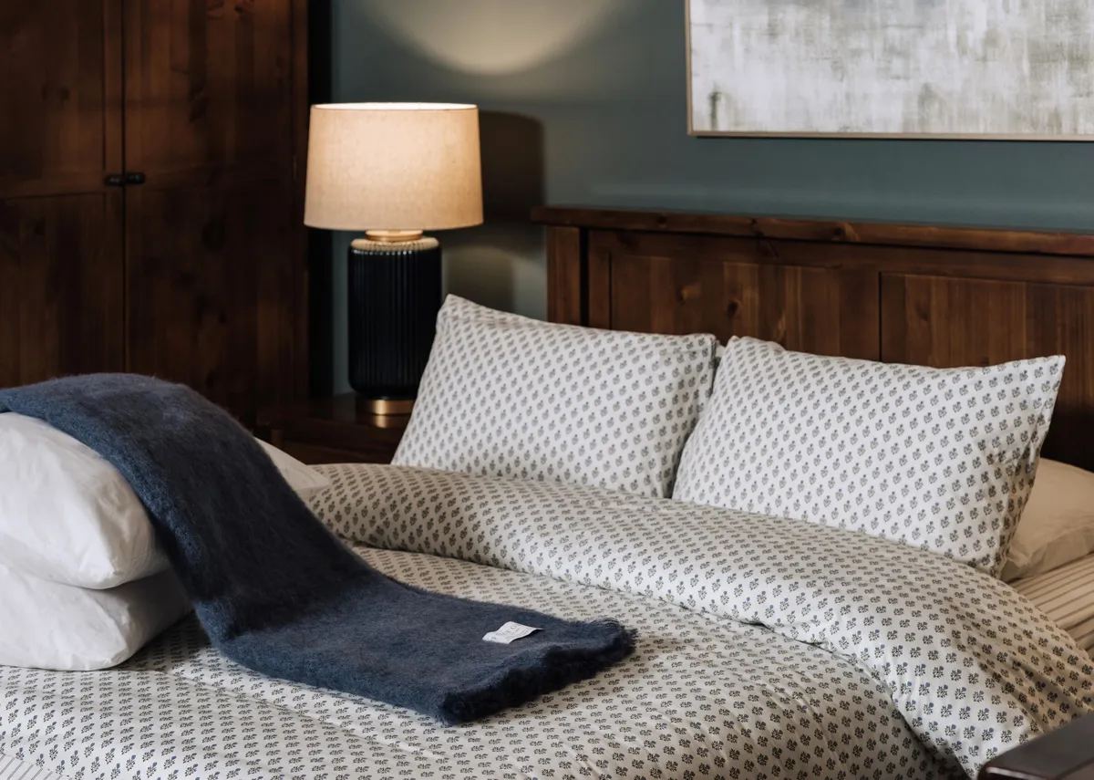 Blue Mohair Throw - Hague By Foxford