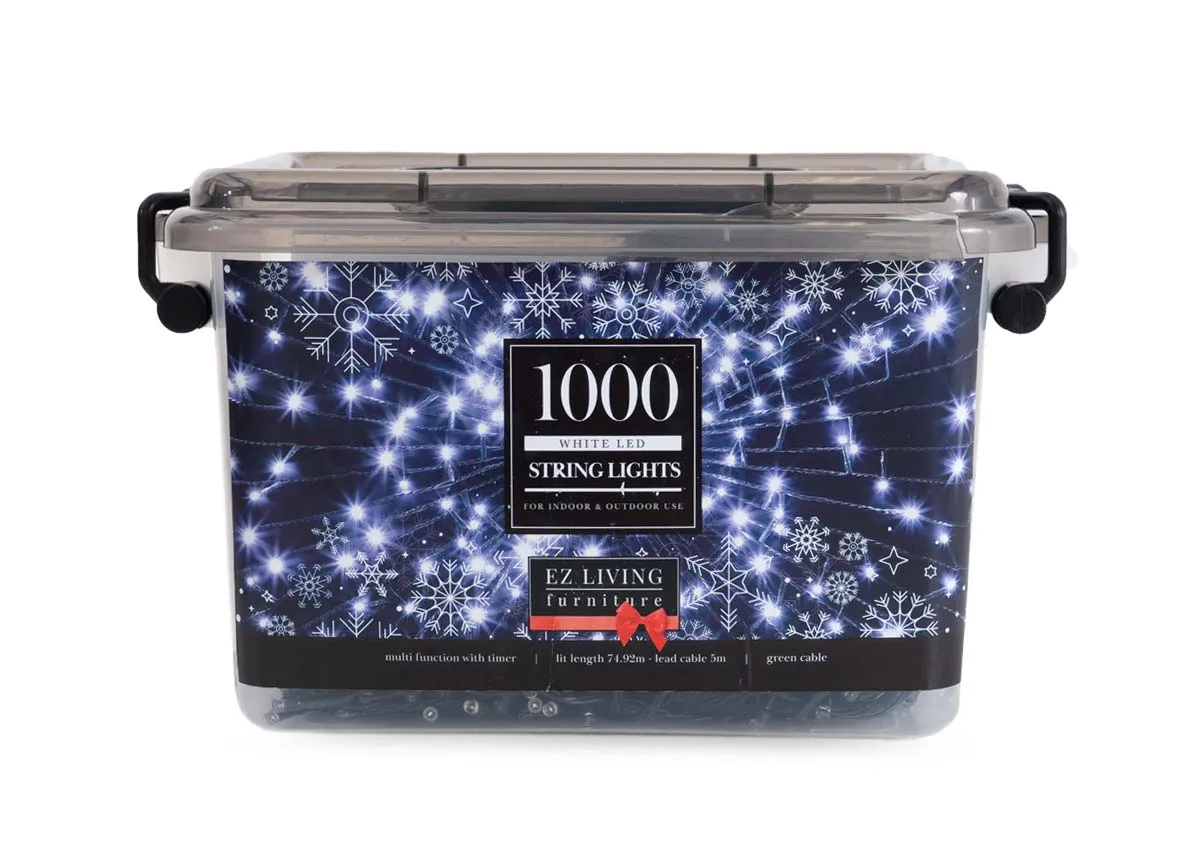 1000 White Multi Function String - Christmas Lights