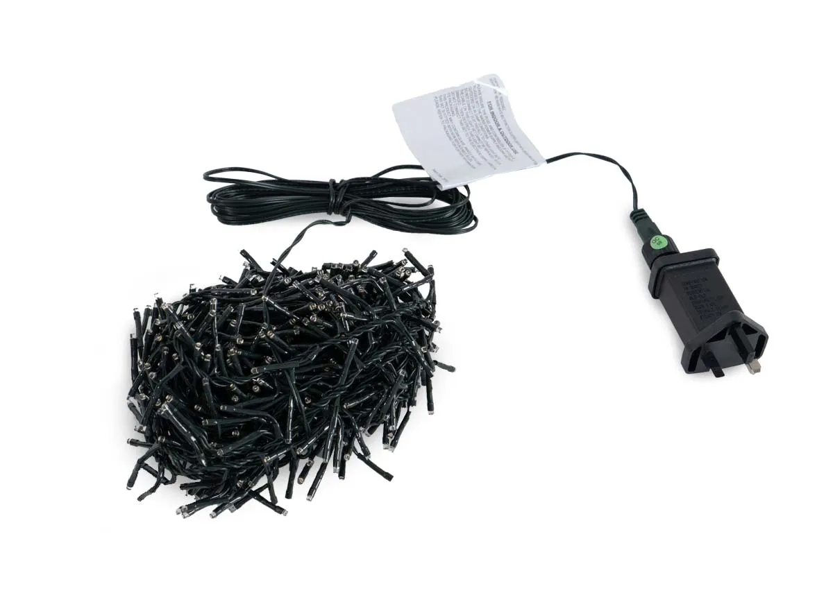 A dimension image of the 960 warm white led lights with 5m cable