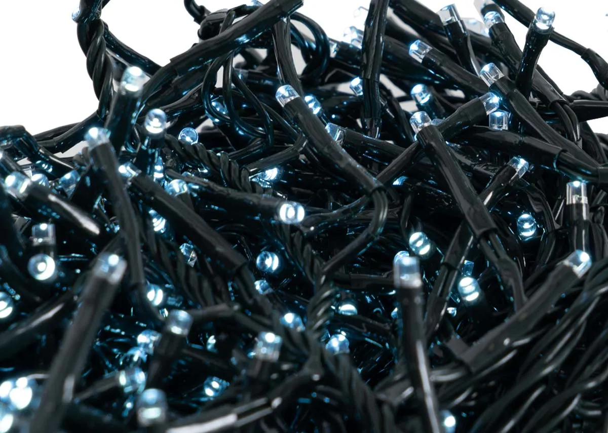 A closeup image of the 720 white lights switched on from EZ Living Furniture.