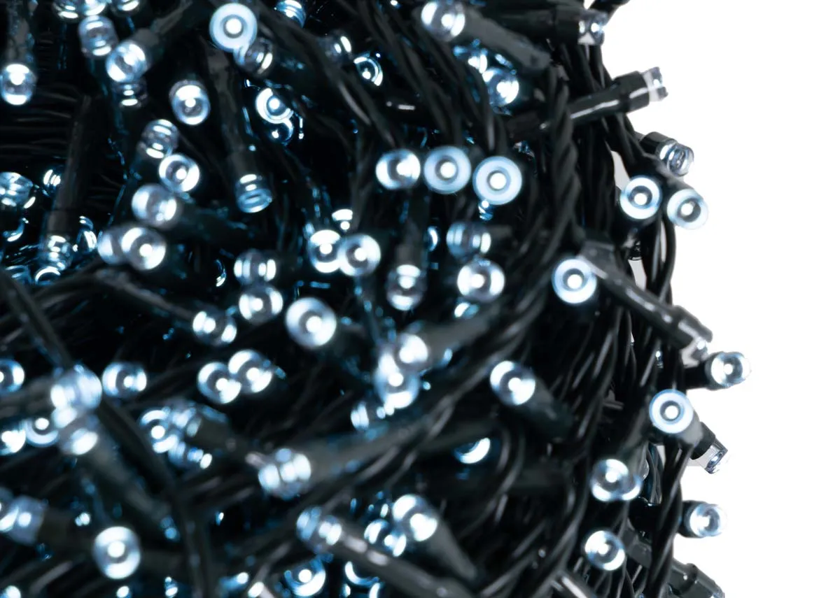 A closeup image of the 720 white lights switched on from EZ Living Furniture.