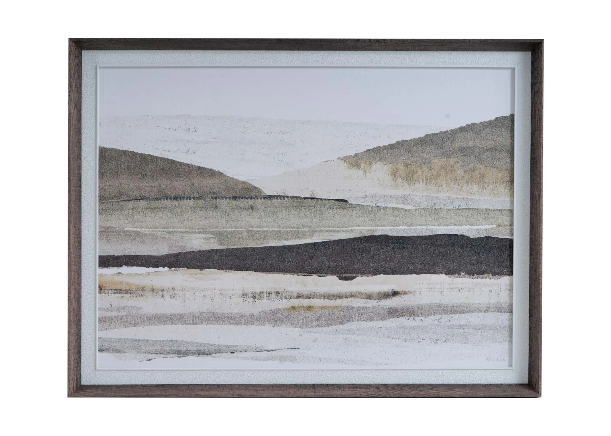 119cm x 89cm Framed Picture - Morning Mirage