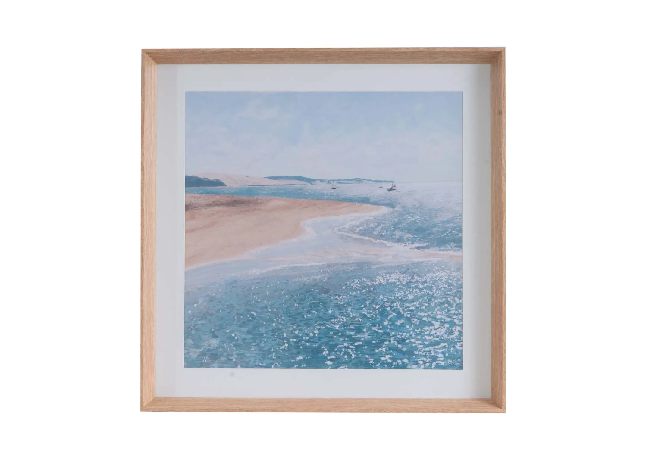 70cm x 70cm Framed Picture - The Sea Remembered