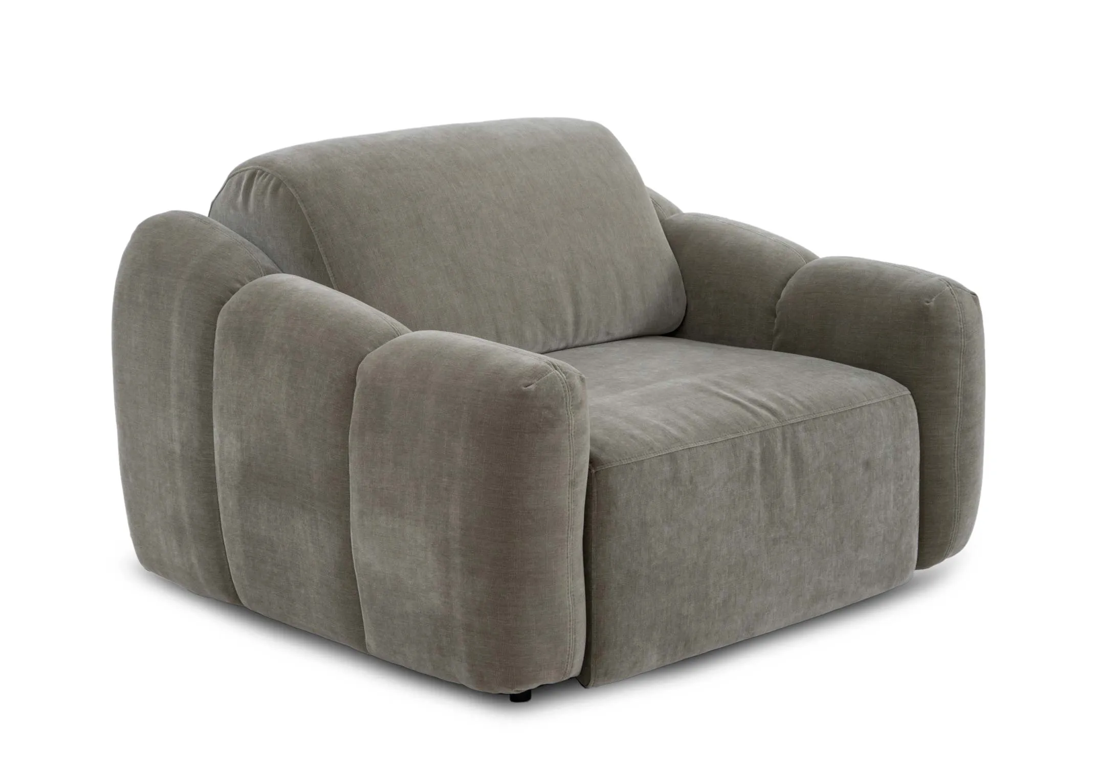 Green Fabric Power Reclining Cinema Armchair - Eleanor
