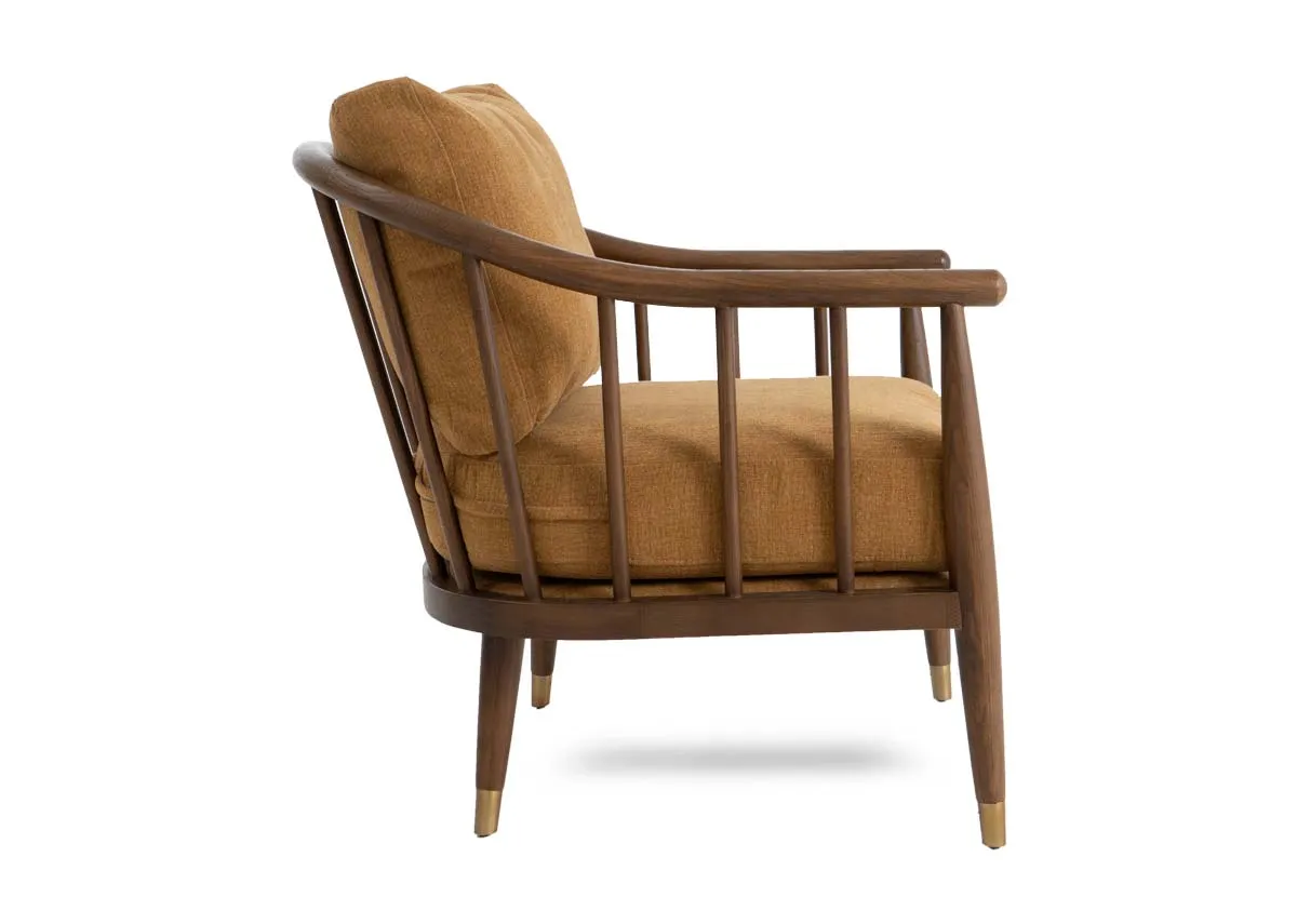 A dimension image of the Rhea Gold Armchair with 70cm x 69cm
