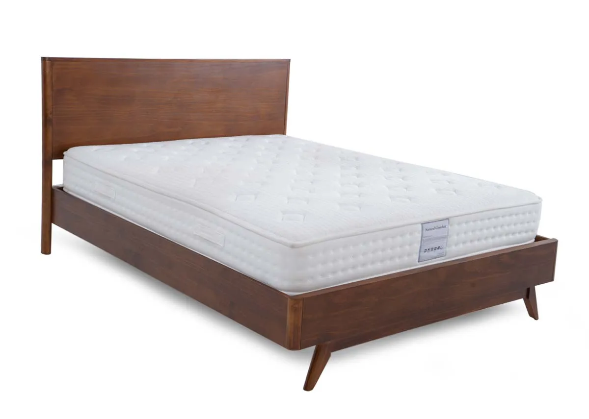 Super King (6ft) Brown Pine Bed Frame - Velmora