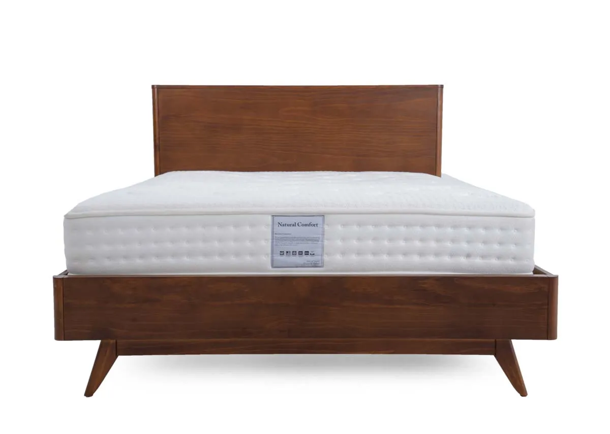A dimension image of the Velmora Bedframe with 143cm x 192cm x 110cm