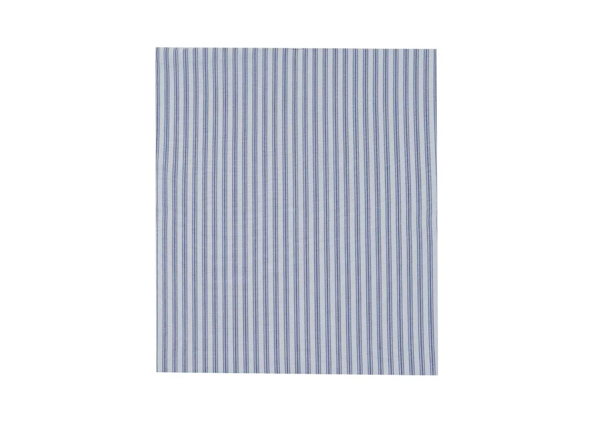 A dimension image of the Foxford Nancy Stripe fitted sheet with 152cm x 200cm