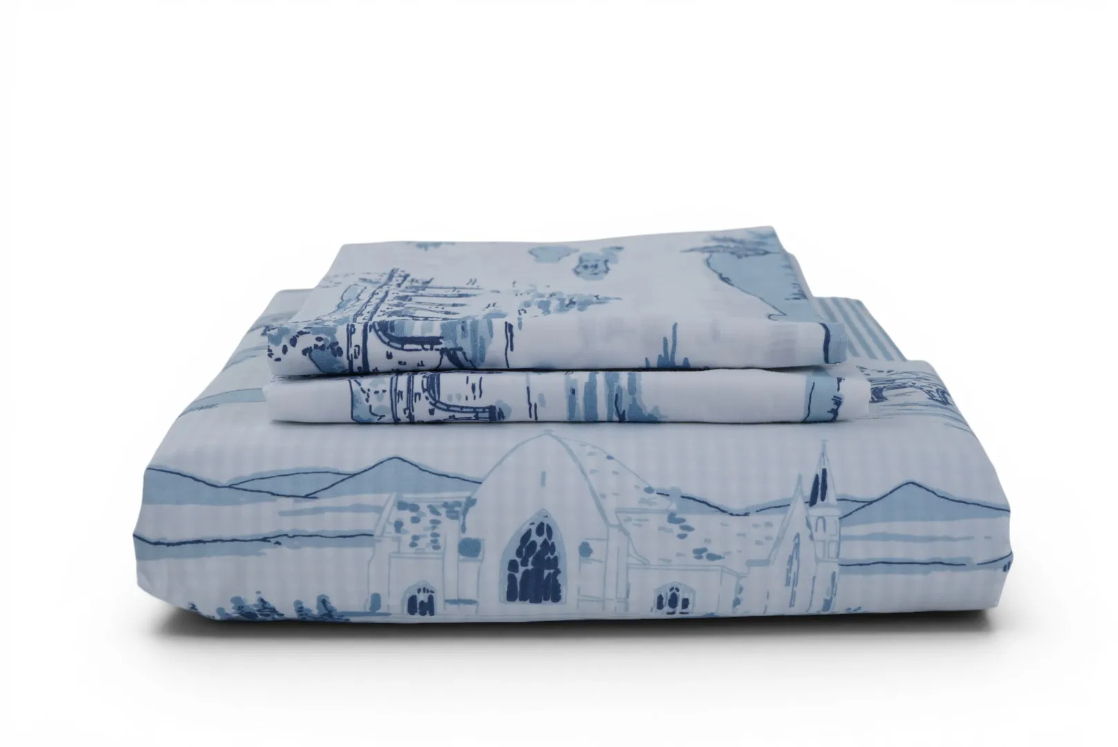 A dimension image of the Foxford Toile Duvet set with 260cm x 220cm