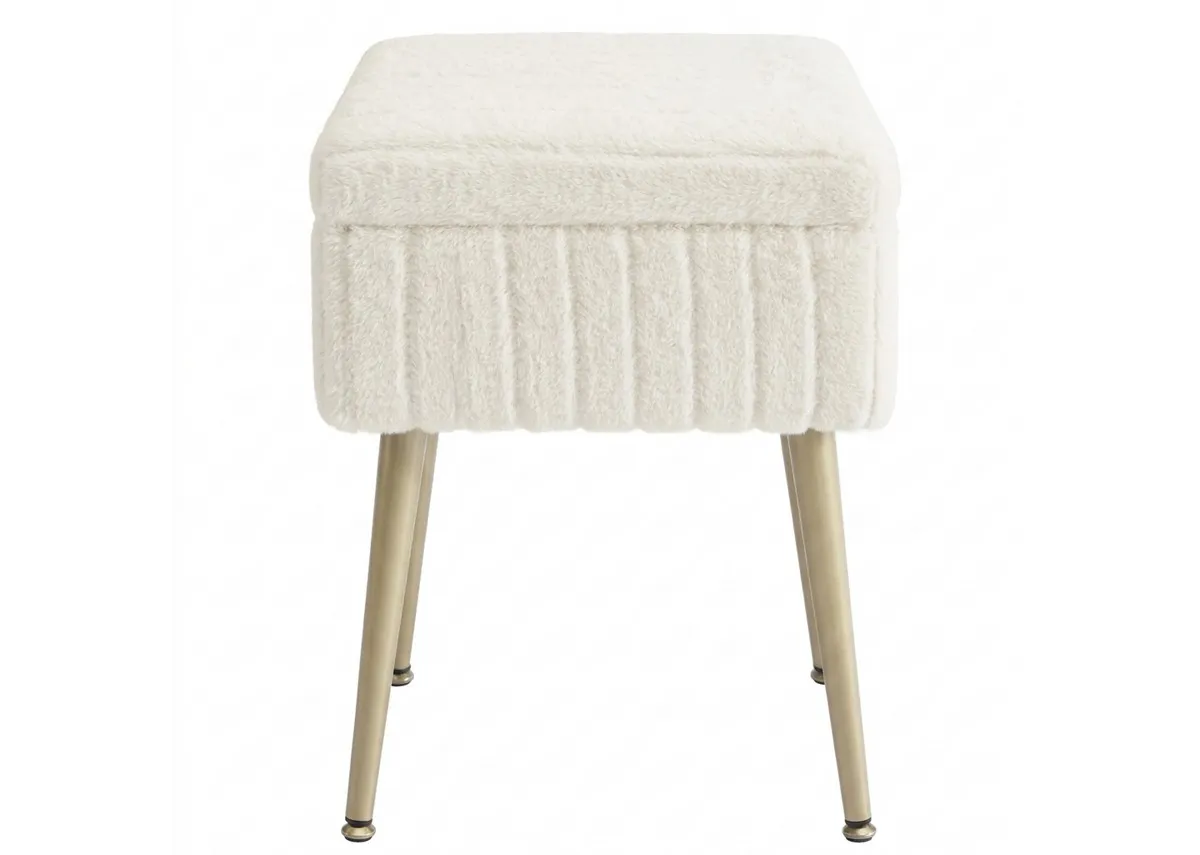 A dimension image of the Sofia Dresser stool with 40cm x 30cm x 50cm 