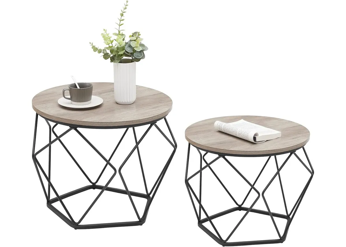 Set of 2 Grey Coffee Tables - OpenSpace