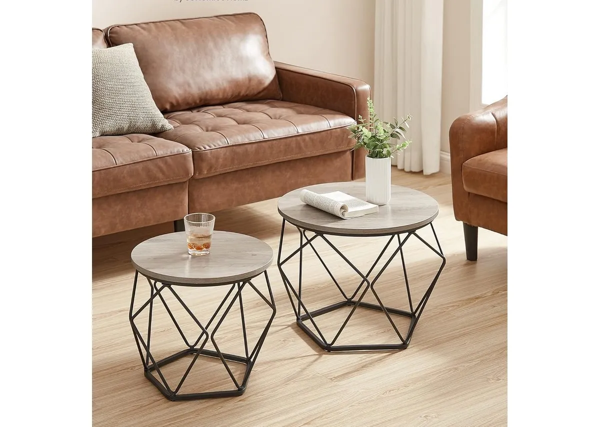 Set of 2 Grey Coffee Tables - OpenSpace