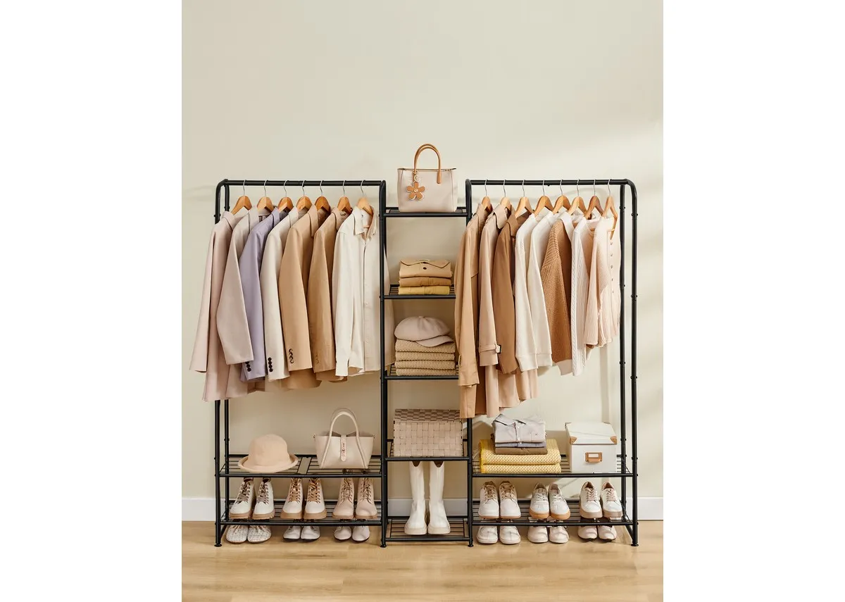 Black Open Clothes Rail - Easyreach