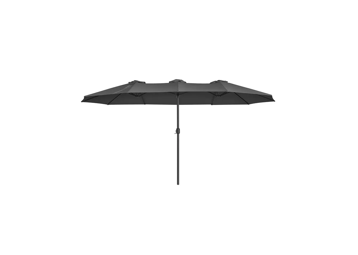Grey Double Parasol with UV Protection - Montego