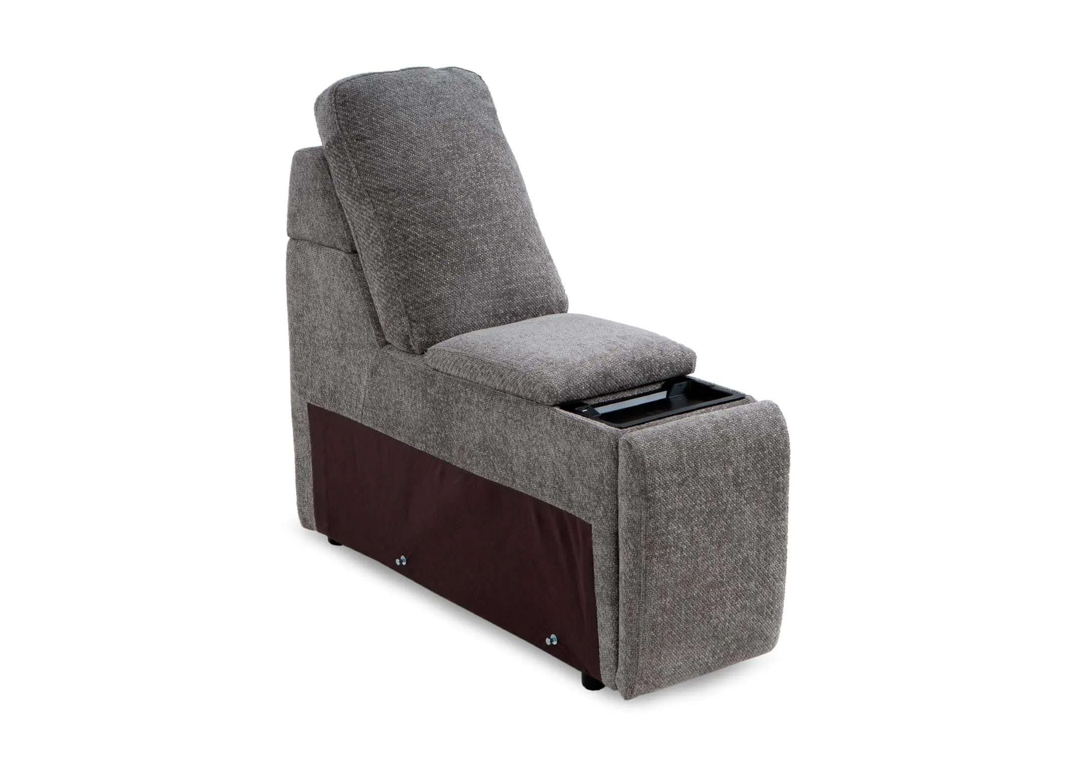 A grey drinks holder from EZ Livinga Montero range. Angled view