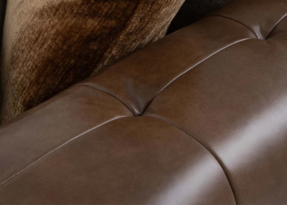 A dimension image of the Nepal Large Corner sofa with 115cm x 295cm x 215cm x 89cm