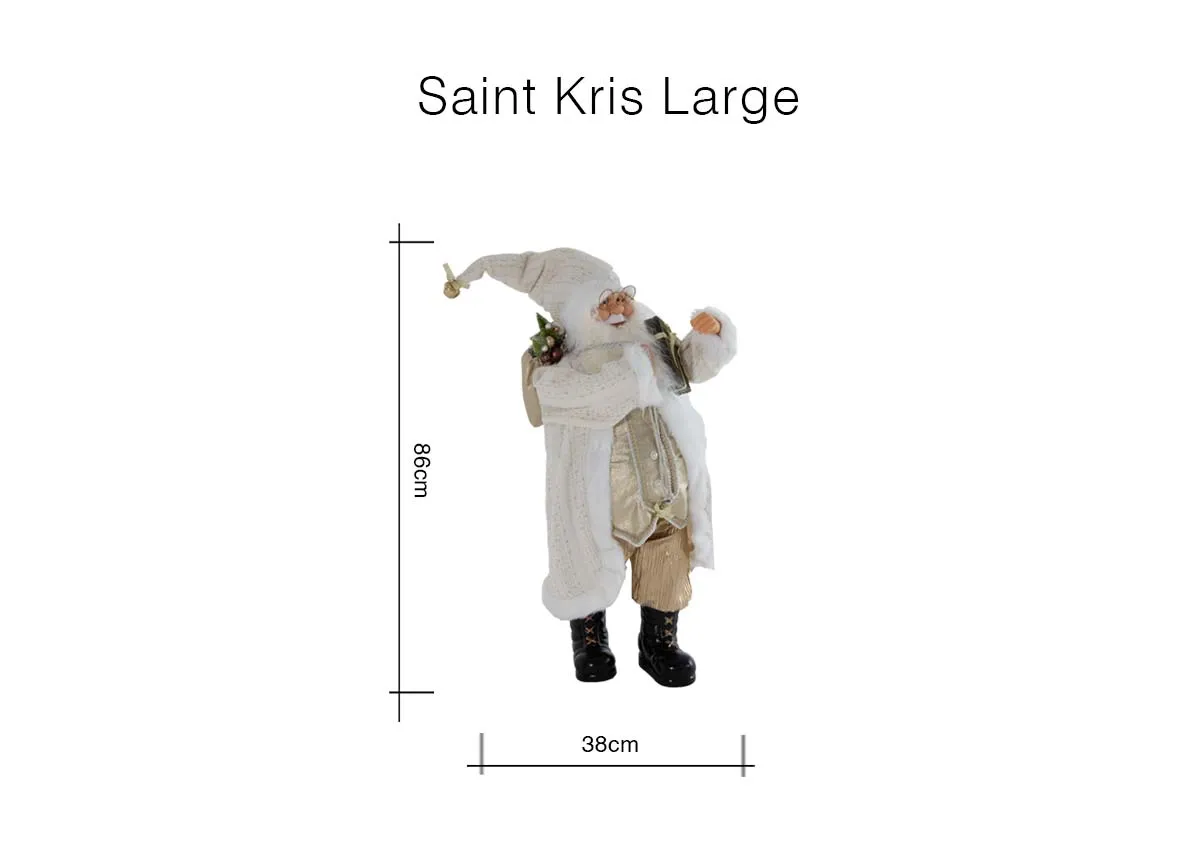 A dimension image of the Saint Kris Large with 38cm x 86cm