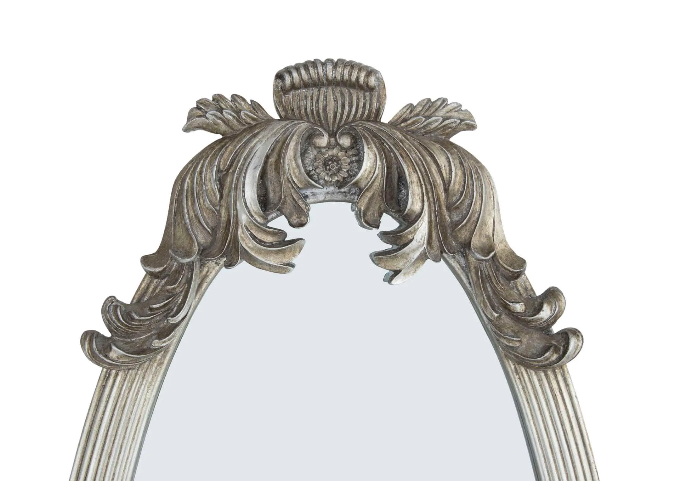 A dimension image for the Lana antique styled tall mirror 160cm (Height) x 50cm (Width)