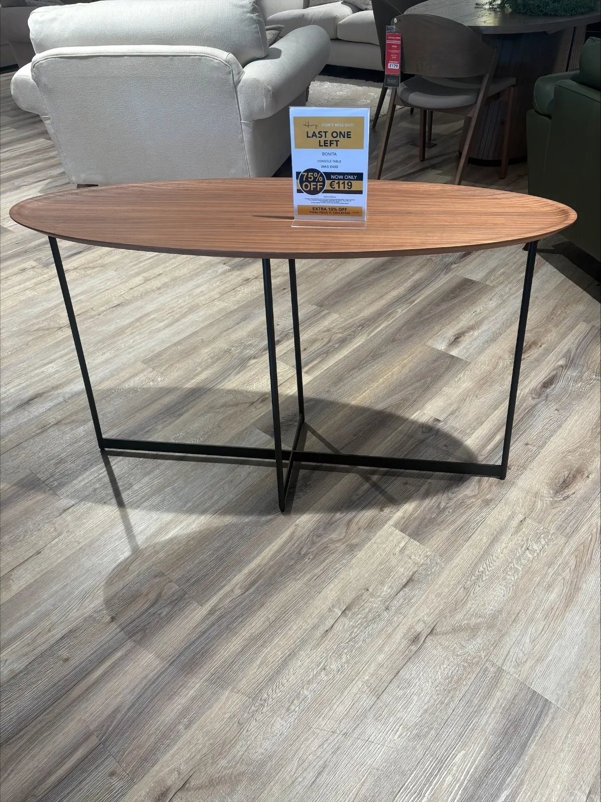 Bonita - Light Brown Console Table (Cavan Floor Model)