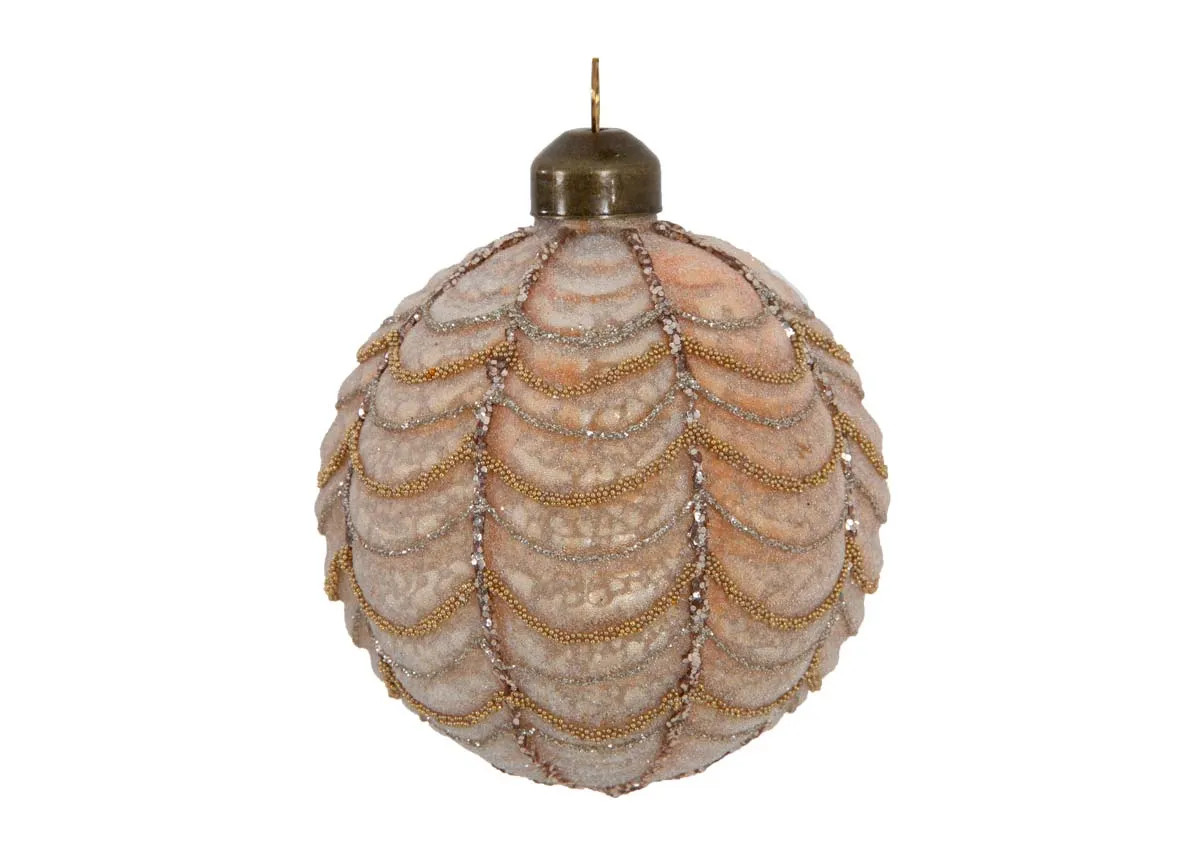 A dimension image of the Last Christams Bauble with 8cm