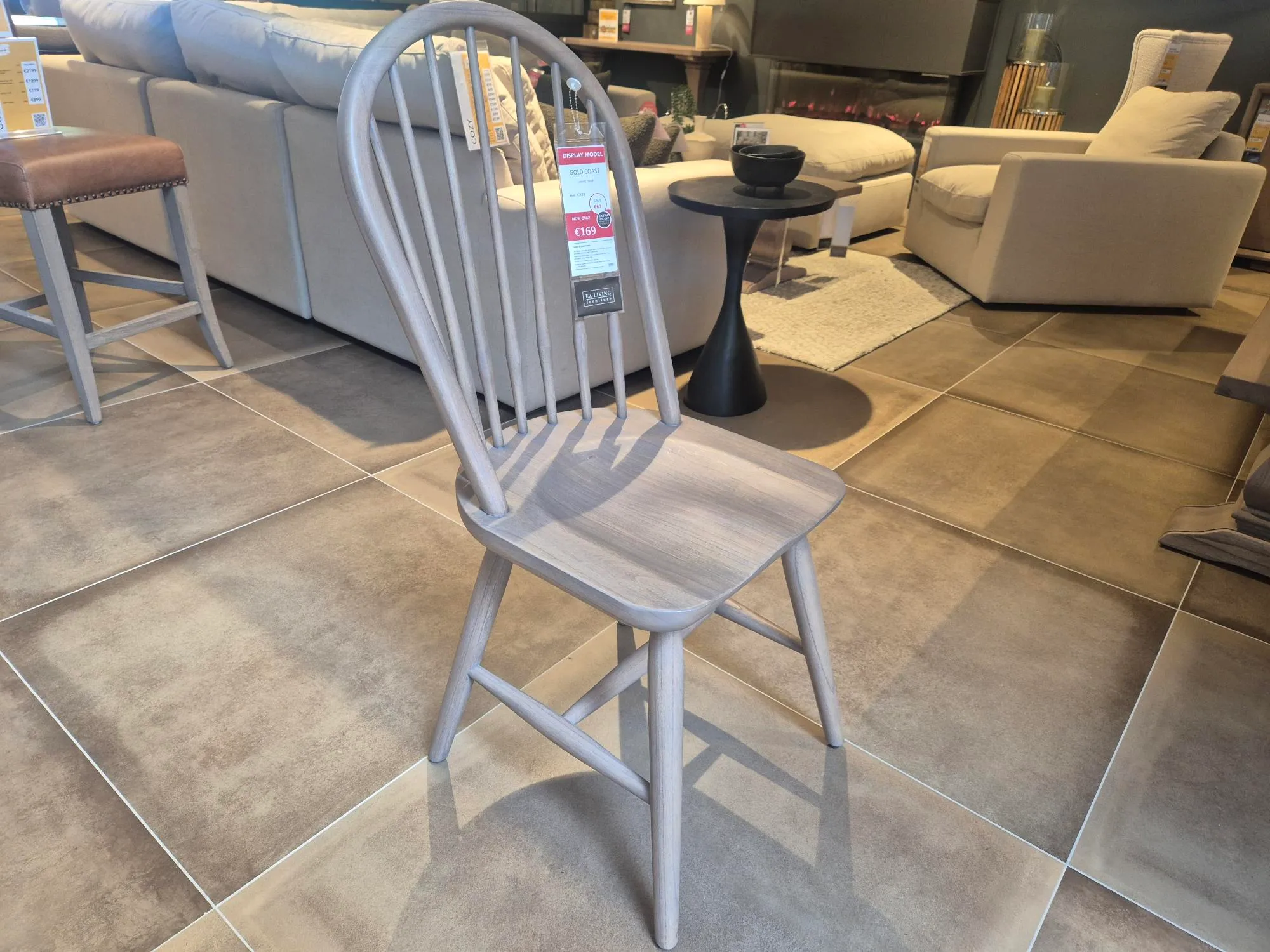 Gold Coast Vintage Wood Dining Chair (Castlebar Floor Model)