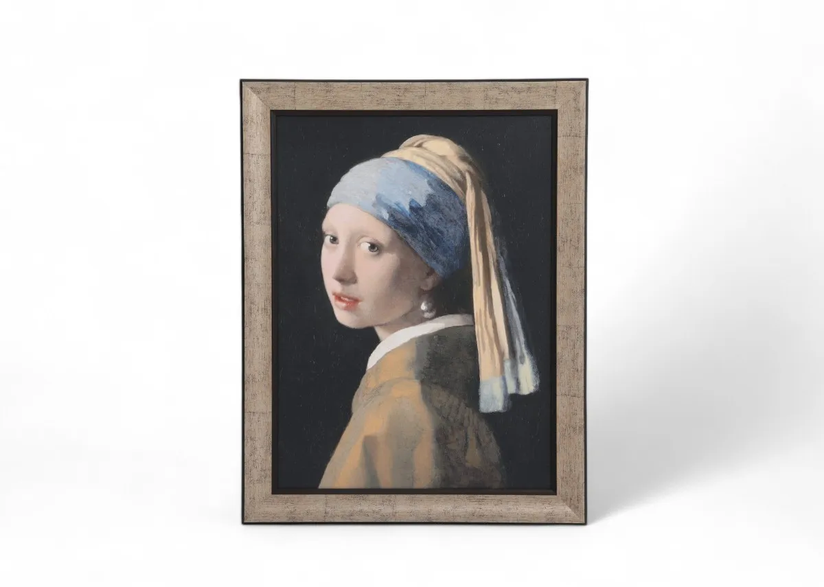 70cm X 90cm Framed Print - Girl With a Pearl Earring